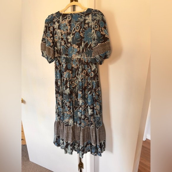 ULLA JOHNSON Nora floral cotton midi dress - Picture 8 of 10